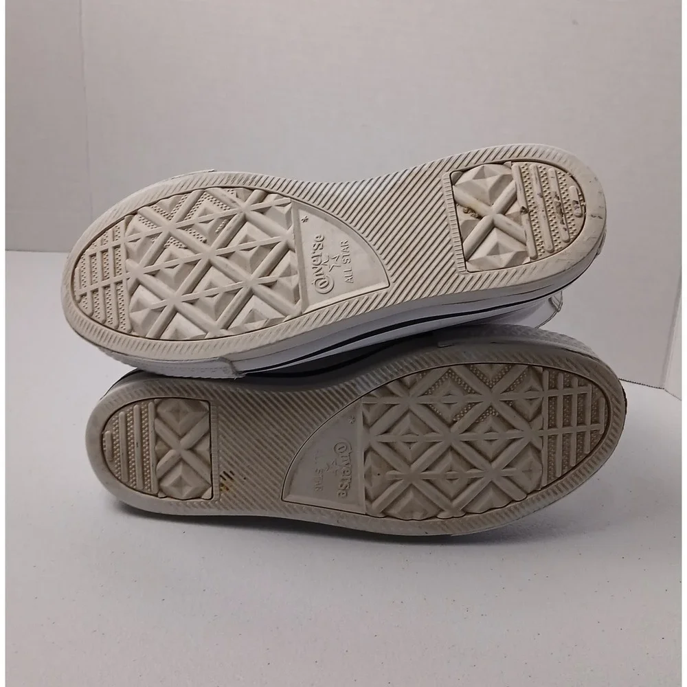 Converse Chuck Taylor All Star Move White Leather Platform High Top‎ Kids Size 4